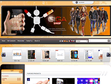 Tablet Screenshot of giga-shop.com